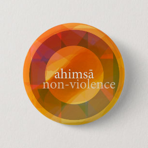 ahimsā -非暴力 缶バッジ