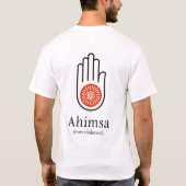 AHIMSA (非暴力) Tシャツ (裏面)