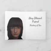 Ahmet Hands Hello Spring Beautiful Greeting Card  カード (内部)