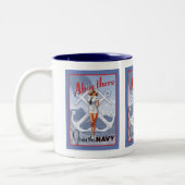 Ahoyそこに! 海軍Pinのマグ ツートーンマグカップ (左)