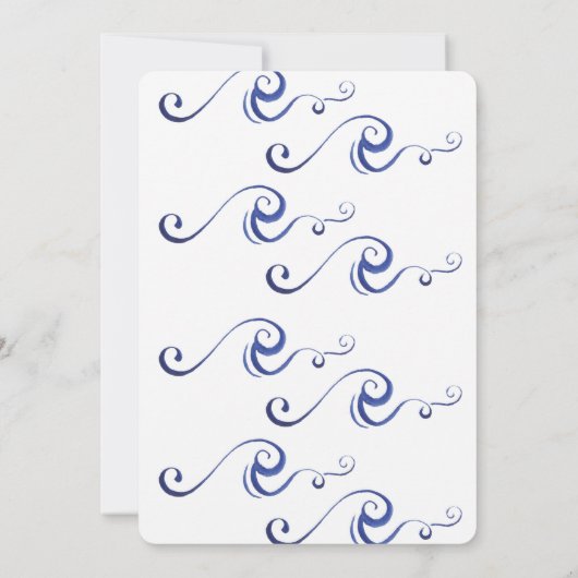 Ahoyそれは男の子の航海のなベビーシャワー招待状です 招待状 (裏面)