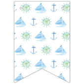 Ahoyそれは男の子の航海のな水彩画の青色児です バンティングフラッグ (第1の旗)