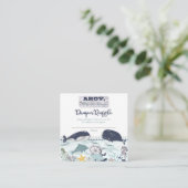 Ahoyそれは男の子の赤ちゃんシャワーおむつラッフルだ エンクロージャーカード (スタンド正面)