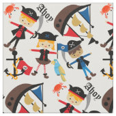 Ahoy海賊生地 ファブリック (クローズアップ)