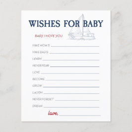 Ahoy男の子のシャワー航海のがベビーを願う