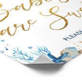 Ahoy男の子のベビーは航海の甘い物だ ポスター (角)