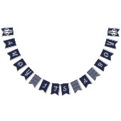 Ahoy男の子の航海のな旗布 バンティングフラッグ (全)