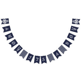 Ahoy男の子の航海のな旗布 バンティングフラッグ