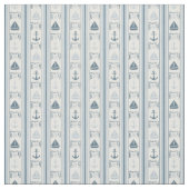 Ahoy男の子の赤ん航海のだシャワー ファブリック (見本)