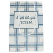 Ahoy男の子の赤ん航海のだシャワー ミディアムペーパーバッグ (裏面)