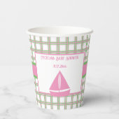 Ahoy男の子の赤ん航海のだシャワー 紙コップ (裏面)