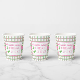 Ahoy男の子の赤ん航海のだシャワー 紙コップ