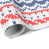 AHOY航海のなニットのクリスマスのセーターのスタイル ラッピングペーパー (ロールコーナー)