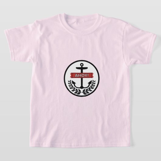 Ahoy – キッズベーシックTシャツ Tシャツ (レイダウン)