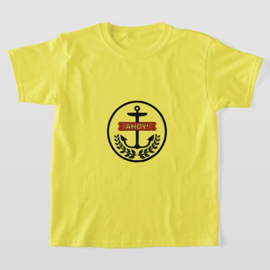 Ahoy – キッズベーシックTシャツ Tシャツ (レイダウン)