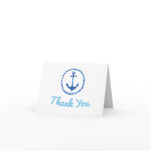 Ahoy 男の子が生まれた お礼のベビーシャワーカード