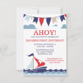 AHOY! 航海バースデーパーティー 招待状 (正面)