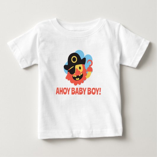 Ahoy Baby Boy ベビーTシャツ (正面)