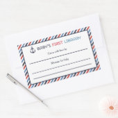 Ahoy It's a Book蔵書票シール 長方形シール (封筒)