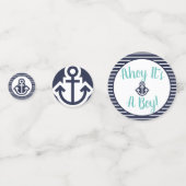 Ahoy It's A Boyいかりカスタマイズ可能紙吹雪 コンフェッティ (正面)