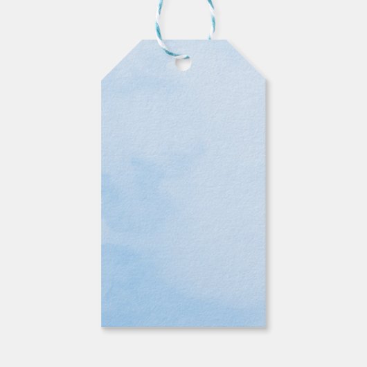 Ahoy It's a Boy海動物沿岸赤ちゃんシャワー ギフトタグ (裏面)