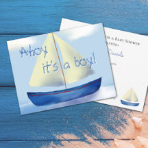 Ahoy It's a Boy かわいいベビーシャワー