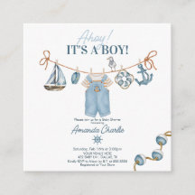 Ahoy It's a Boy ベビーシャワー