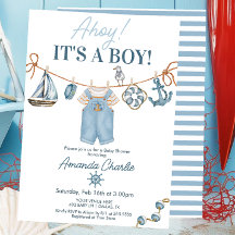 Ahoy It's a Boy ベビーシャワー