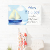Ahoy it's a Boy! ベビーシャワー 横断幕 (インサイチュ)