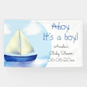 Ahoy it's a Boy! ベビーシャワー 横断幕 (横)