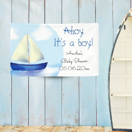 Ahoy it's a Boy! ベビーシャワー 横断幕