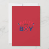「Ahoy it's a Boy!」海の赤ちゃんお披露目会 招待状 (裏面)