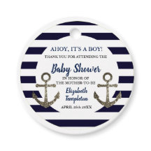 Ahoy It's a Boy 航海のいかりBlue Baby Shower