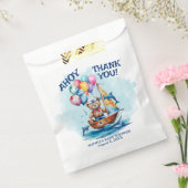 Ahoy Its A Boy 航海のテーマベビーシャワー フェイバーバッグ (封をした状態)