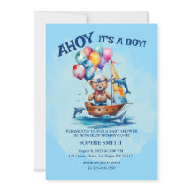 Ahoy Its A Boy 航海のテーマベビーシャワー