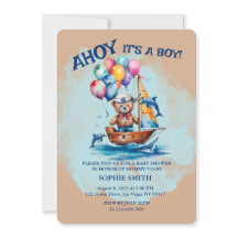 Ahoy Its A Boy 航海のテーマベビーシャワー