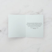 Ahoy Its a Boy 航海の Baby Showerサンキューカード サンキューカード (内部)