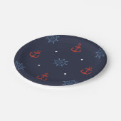 Ahoy It's a Boy 航海の Baby Showerプレート ペーパープレート (アングル)