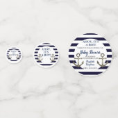 Ahoy It's a Boy 航海の Baby Shower紙吹雪 コンフェッティ (正面)