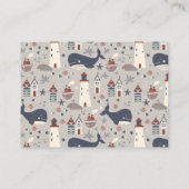 Ahoy It's a Boy 航海の Baby Shower エンクロージャーカード (裏面)