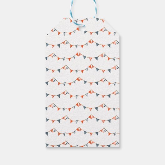 Ahoy It's a Boy 航海の Baby Shower ギフトタグ (裏面)