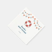 Ahoy It's a Boy 航海の Baby Shower スタンダードカクテルナプキン (角)