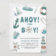 AHOY Its a Boy, 航海の Baby Shower