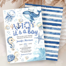 Ahoy It's a Boy 航海の Baby Shower