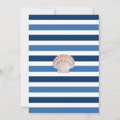 Ahoy It's A Boy 航海の Baby Shower 招待状 (裏面)