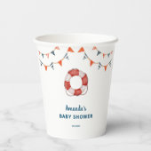 Ahoy It's a Boy 航海の Baby Shower 紙コップ (裏面)