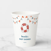 Ahoy It's a Boy 航海の Baby Shower 紙コップ (正面)