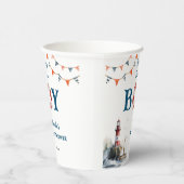 Ahoy It's a Boy 航海の Baby Shower 紙コップ (右)