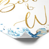 Ahoy It's a Boy 航海の Baby Shower Beer Wine ポスター (角)