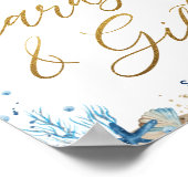 Ahoy It's a Boy 航海の Baby Shower Cards Gives ポスター (角)